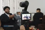 دیدار مدیرعامل و جمعی از مسئولان رسا با خانواده شهید احمدی&zwnj;تبار