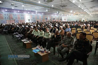 آئین کریم و معارفه رئیس دفتر نمایندگی ولی فقیه در سپاه استان قم
