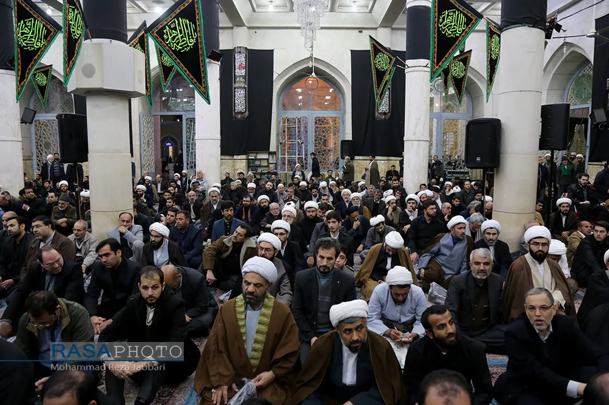 مراسم چهلمین روز رحلت مرحوم آیت الله هاشمی شاهرودی در مسجد اعظم قم