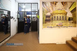 ضیافت افطاری طلاب و روحانیون در حوزه علمیه امام حسن مجنبی (ع) &lrm;
