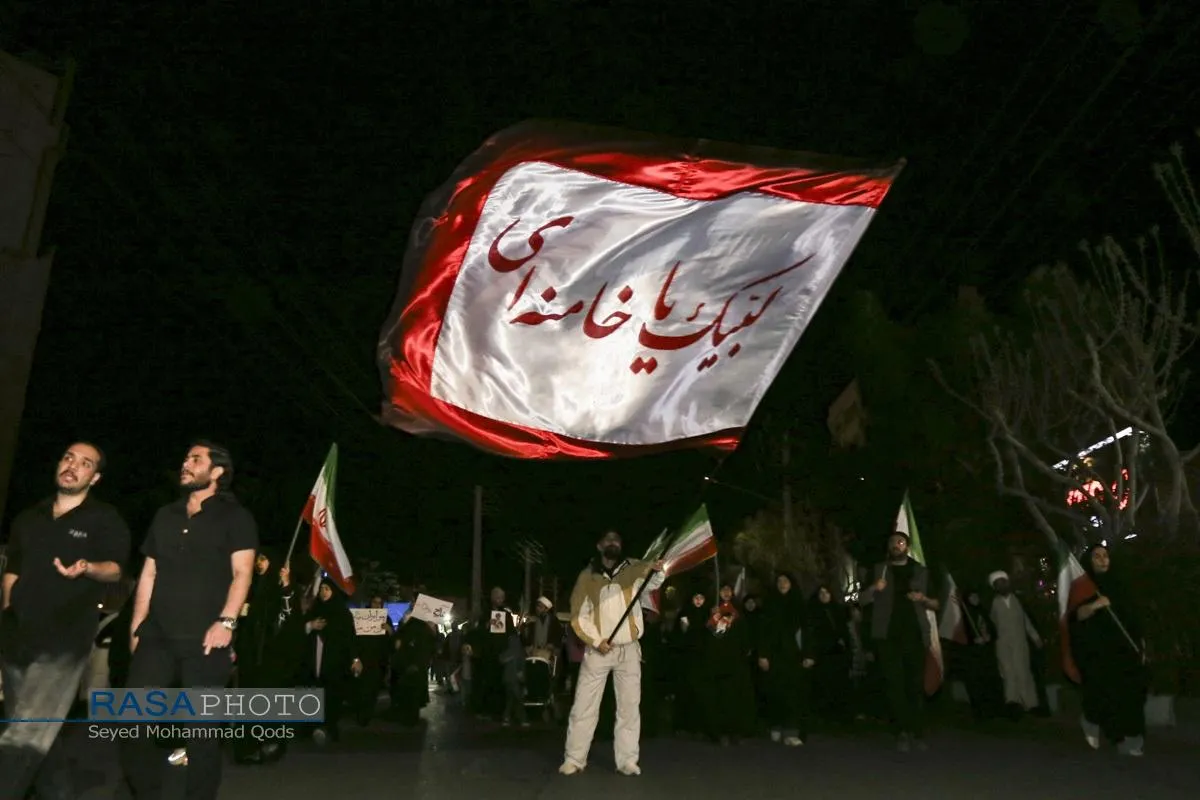 تداوم حضور مردم قم در خونخواهی رهبر شهید انقلاب