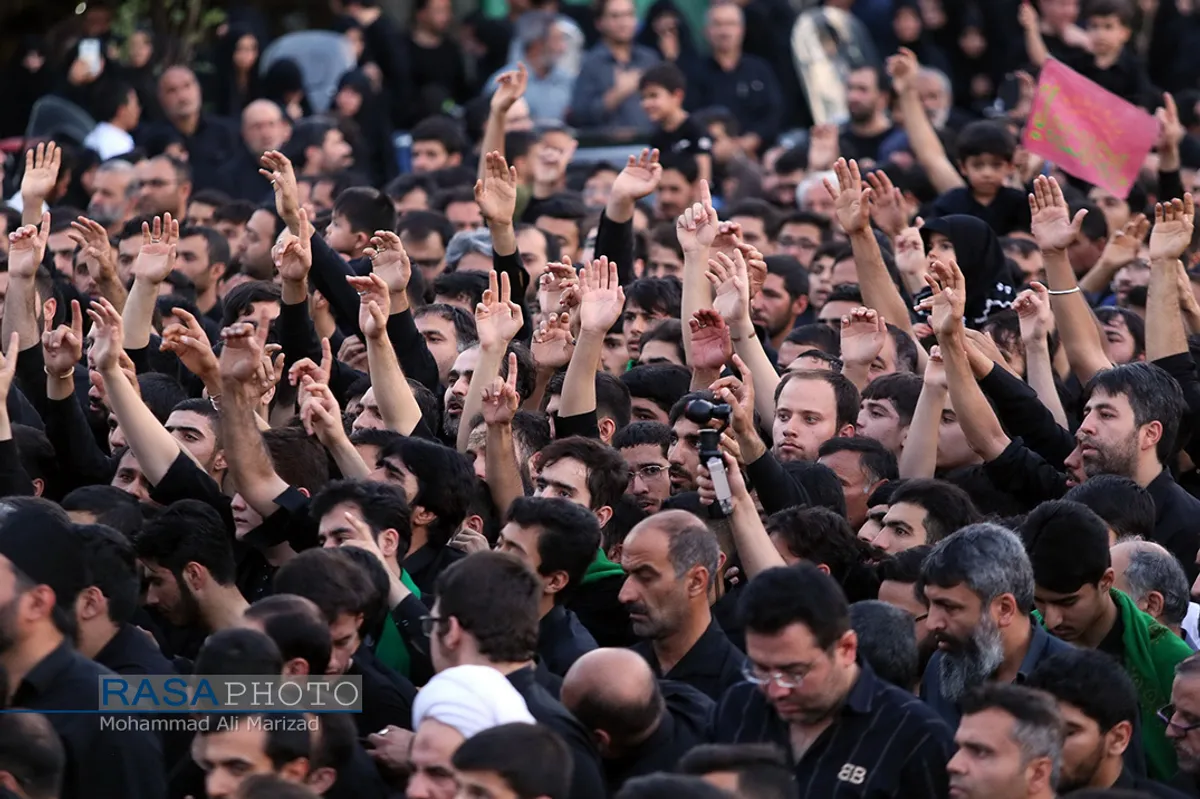دسته عزاداری شهادت حضرت امام امیر المومنین (ع) با حضور حضرت آیت الله وحید خراسانی