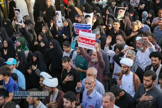 تشییع پیکر مطهر ۸ شهید حمله رژیم صهیونیستی در قم