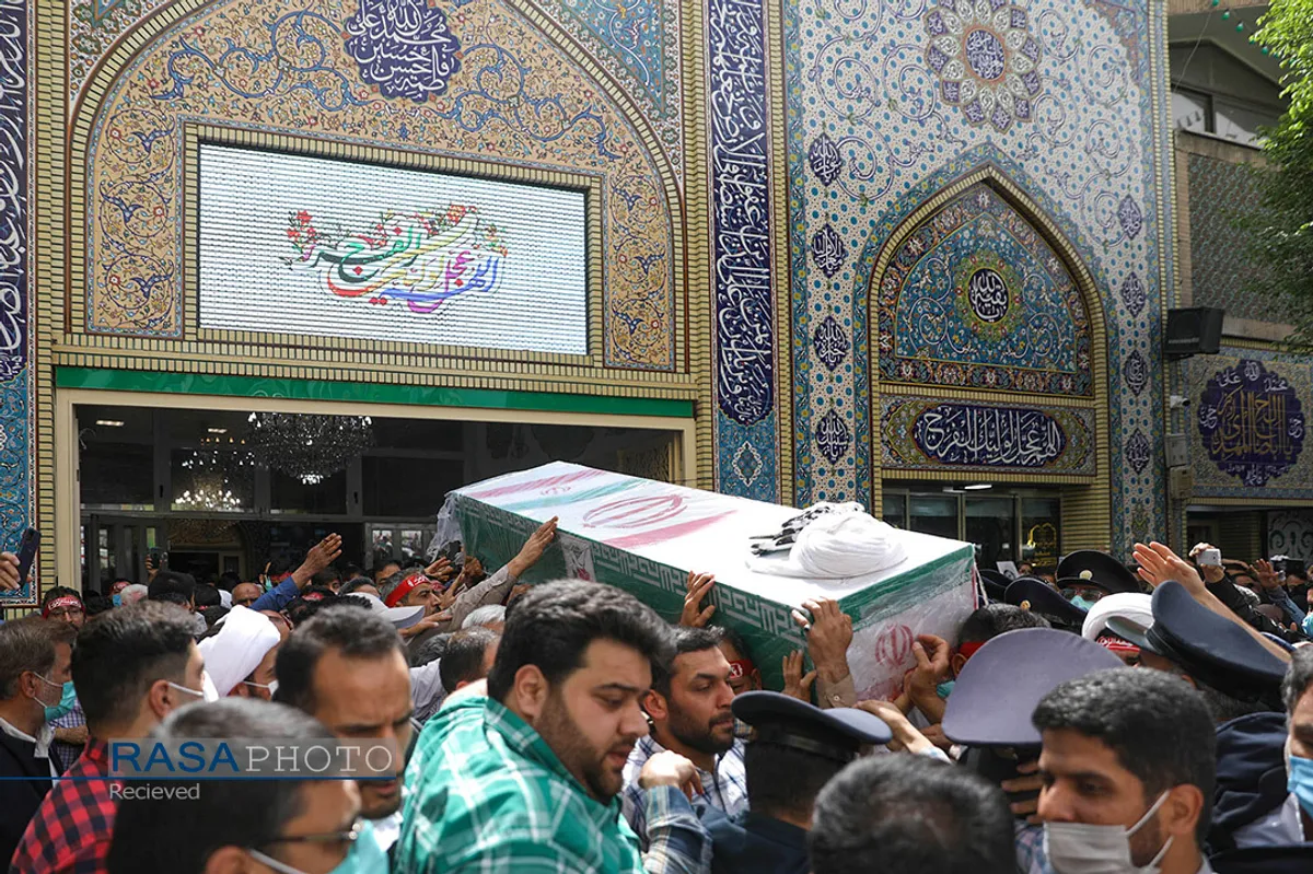 تشییع طلاب شهید حرم مطهر رضوی در مشهد