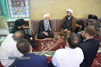 دیدار مدیرعامل خبرگزاری رسا با آیت&zwnj;الله جواد باقری بنابی
