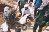 ساخت سیل‌بند حمیدیه به دست طلاب جهادگر