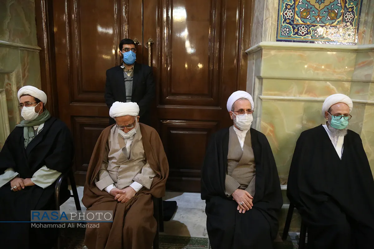 مراسم تشییع پیکر آیت الله محمدی یزدی در قم