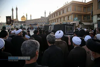 تشییع همسر آیت الله شبیری زنجانی