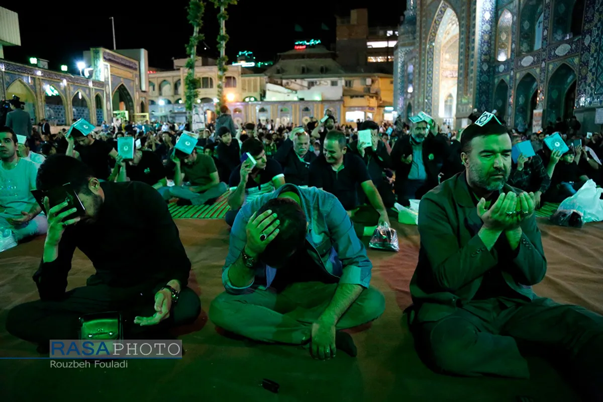مراسم احیاء شب نوزدهم ماه مبارک رمضان در حرم امامزاده صالح تهران