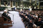 مراسم عزاداری حضرت اباعبدالله الحسین (علیه&zwnj;السلام) در شب تاسوعا با حضور رهبر انقلاب