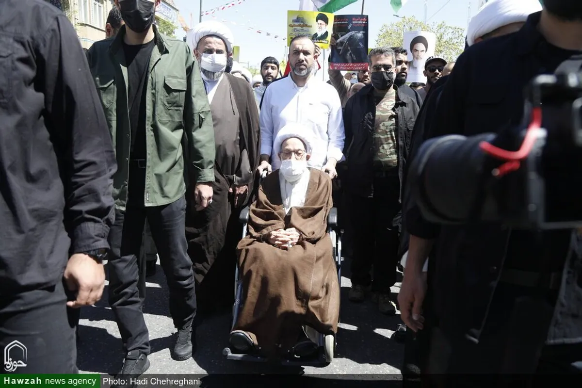 حضور شخصیت های حوزوی در راهپیمایی روز جهانی قدس