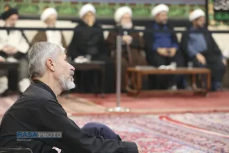 عزاداری روز تاسوعای حسینی (ع) در بیت حضرت آیت الله مکارم شیرازی