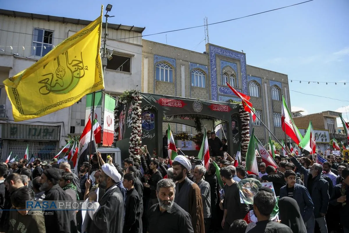 تشییع سپهبد شهید سید عبدالرحیم موسوی در قم