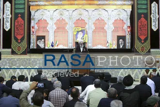 بزرگداشت رهبر شهید انقلاب از سوی آیت&zwnj;الله مکارم شیرازی در حرم مطهر
