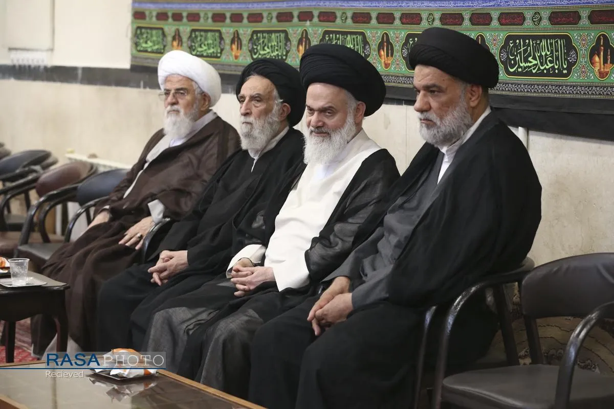 عزاداری روز تاسوعای حسینی (ع) در بیت حضرت آیت الله مکارم شیرازی
