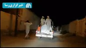 عملیات ضدعفونی معابر توسط گروه جهادی در لامرد