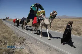 پیاده روی زائران حضرت امام رضا (علیه&zwnj;السلام) بسمت مشهد