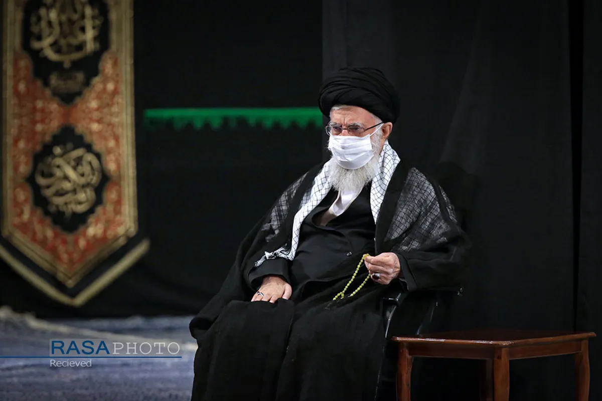 آخرین شب مراسم عزاداری حضرت اباعبدالله الحسین (علیه&zwnj;السلام) با حضور رهبر انقلاب
