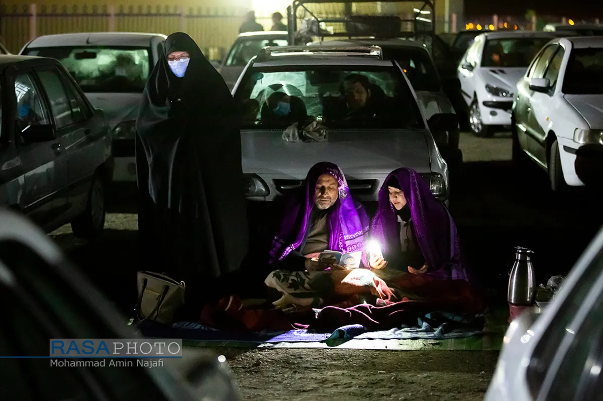 احیای شب ۲۱ ماه مبارک رمضان بصورت خودرویی در همدان
