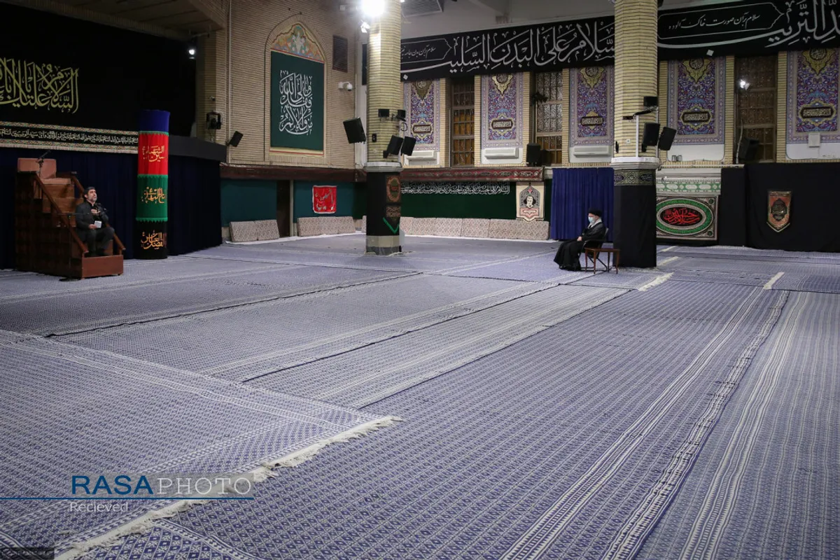 دومین شب مراسم عزاداری حضرت اباعبدالله الحسین (علیه&zwnj;السلام) با حضور مقام معظم رهبری