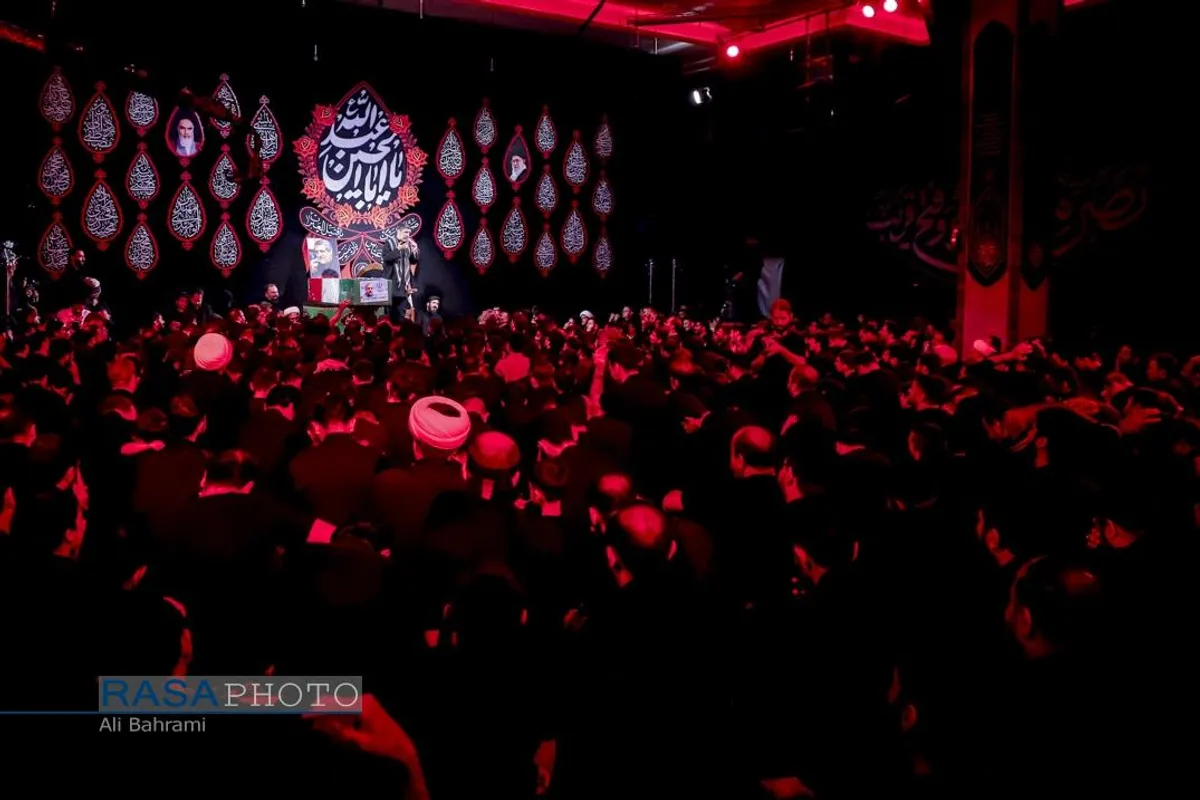 عزاداری هیئت فاطمیون قم در شب هفتم محرم