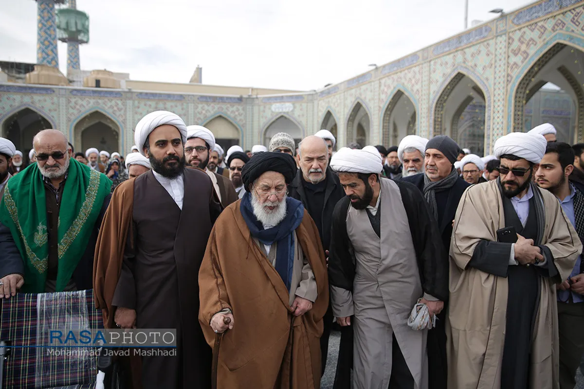 تشییع پیکر آیت&zwnj;الله موسوی خلخالی در مشهد