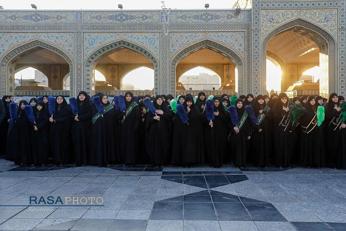 عزاداری روز شهادت حضرت صدیقه کبری (سلام&zwnj;الله&zwnj;علیها) در حرم مطهر رضوی