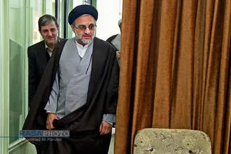 دیدار حجت الاسلام والسملمین خاموشی رئیس ساز مان اوقاف با مراجع تقلید و علما