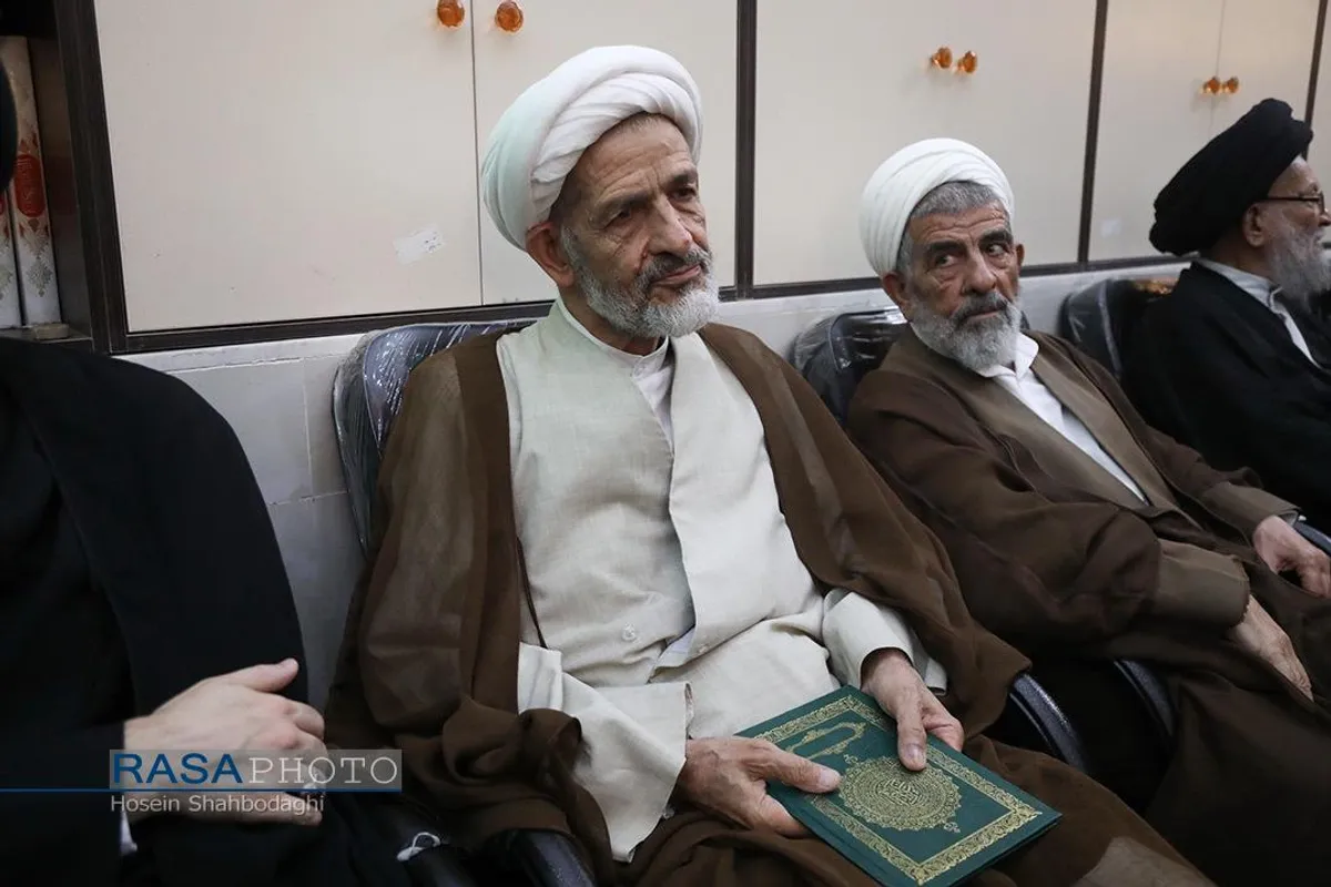 مراسم ختم همسر آیت الله شبیری زنجانی