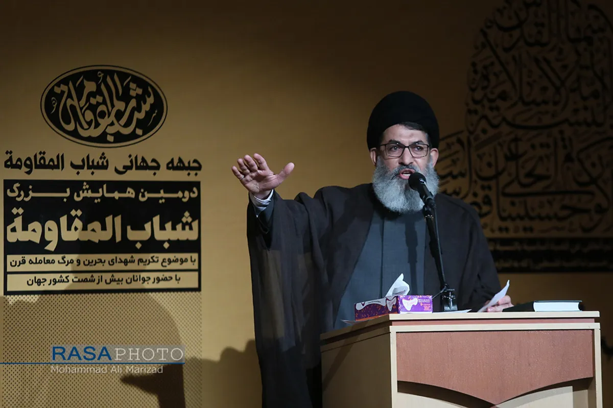 سخنرانی سید هاشم&zwnj;الحیدری معاون فرهنگی حشد الشعبی | دومین همایش بزرگ شباب المقاومة