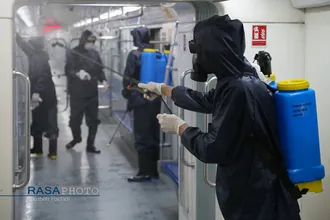 ضدعفونی مترو و اتوبوس&zwnj;های شهری در تهران