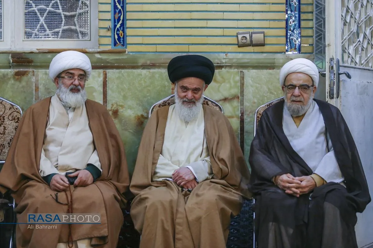 مراسم ختم ابوالزوجه آیت الله کعبی در قم