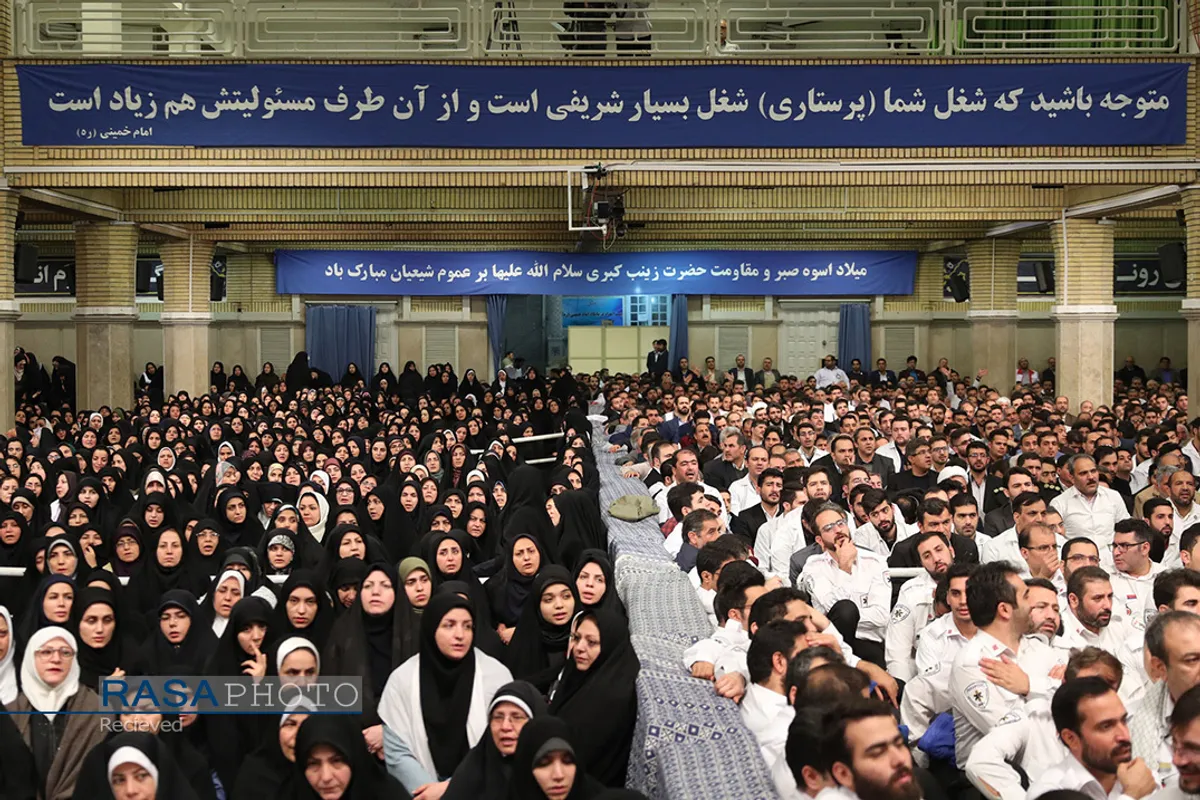دیدار پرستاران با مقام معظم رهبری