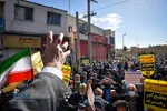 راهپیمایی نمازگزاران شیراز در حمایت از مردم مظلوم یمن&lrm;&lrm;