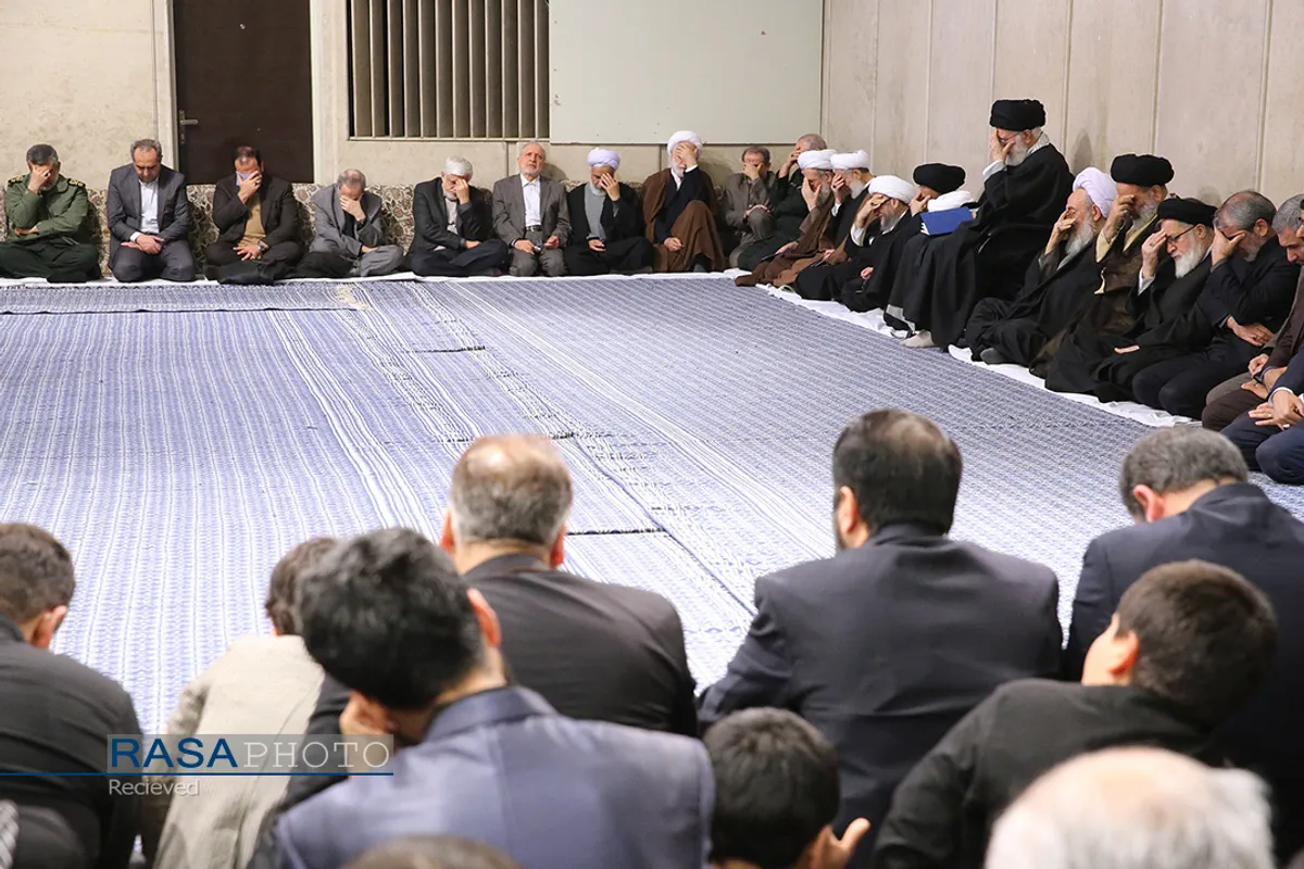 مراسم بزرگداشت آیت&zwnj;الله مؤمن در حسینیه امام خمینی با حضور مقام معظم رهبری
