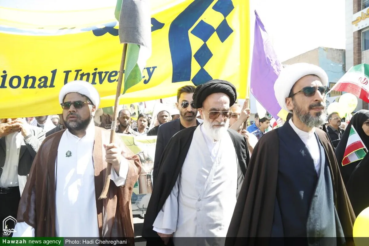 حضور شخصیت های حوزوی در راهپیمایی روز جهانی قدس