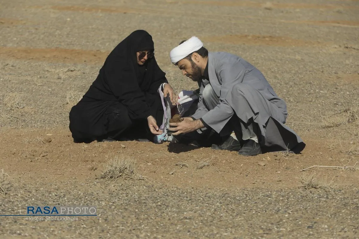 غرس ۶۵۰۰ نهال به یاد رهبر شهید انقلاب و شهدای جنگ تحمیلی سوم