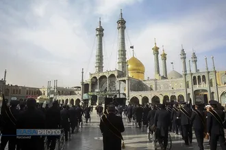 دسته عزاداری خادمان حرم کریمه اهل&zwnj;بیت (س) در روز شهادت حضرت امام موسی کاظم (علیه&zwnj;السلام)