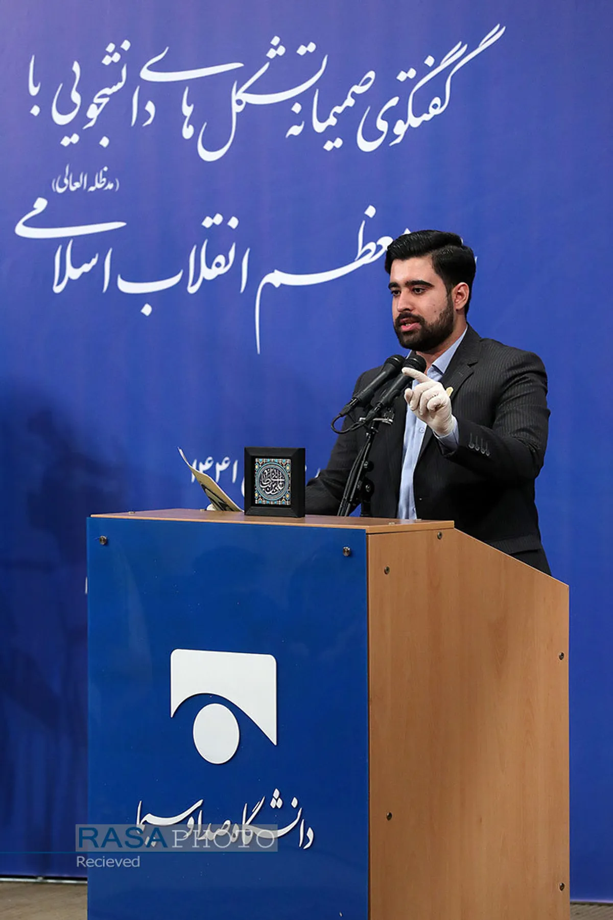 ارتباط تصویری نمایندگان تشکل&zwnj;های دانشجویی با مقام معظم رهبری