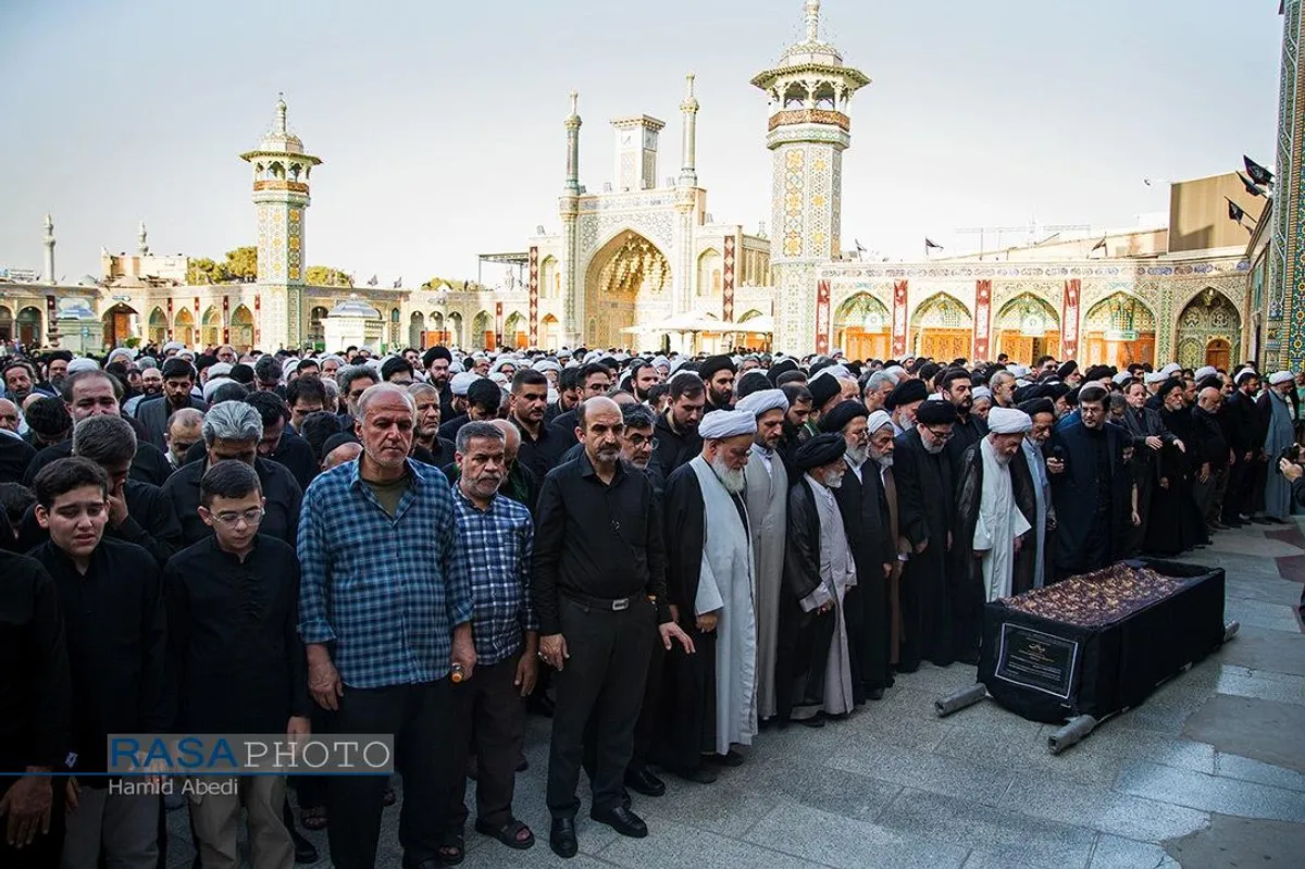 تشییع همسر آیت الله شبیری زنجانی