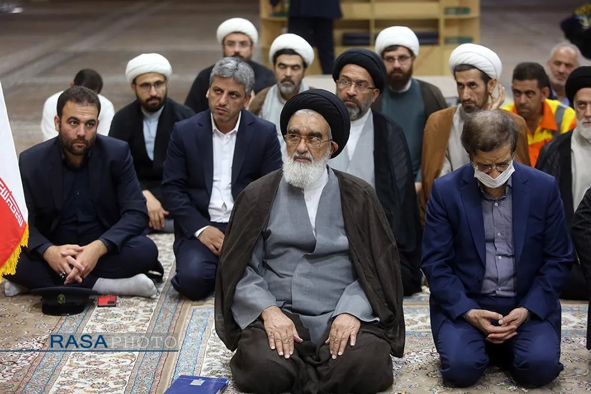 آیین سیاهپوشی حرم مطهر بانوی کرامت در آستانه آغاز ماه محرم