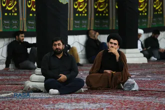 مراسم سوگواری حضرت اباعبدالله&zwnj;الحسین(ع) در هیئت ثارالله قم&lrm;