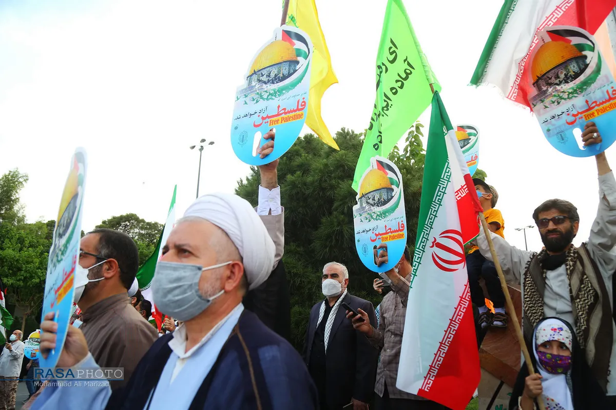 قم | جشن پیروزی&zwnj; جبهه مقاومت در نبرد غزه
