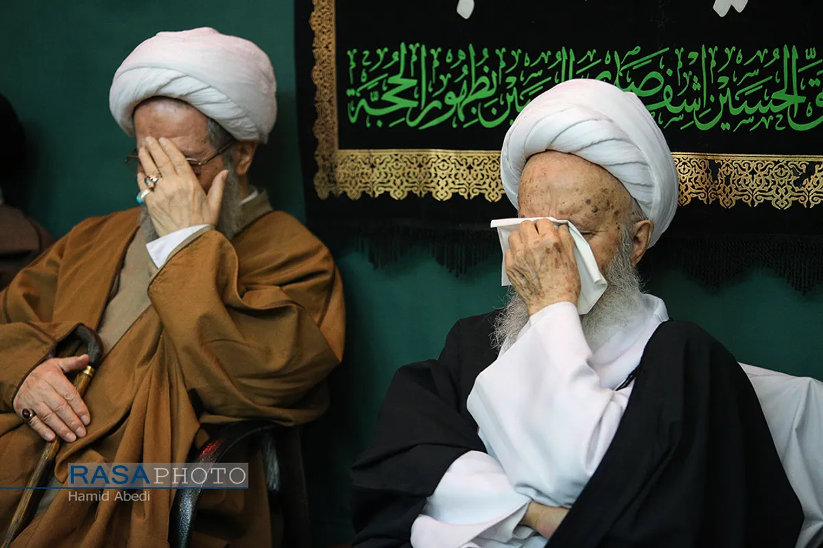 عزاداری روز شهادت حضرت صدیقه طاهره فاطمه الزهراء (سلام الله علیها) در بیت حضرت آیت الله مکارم شیرازی