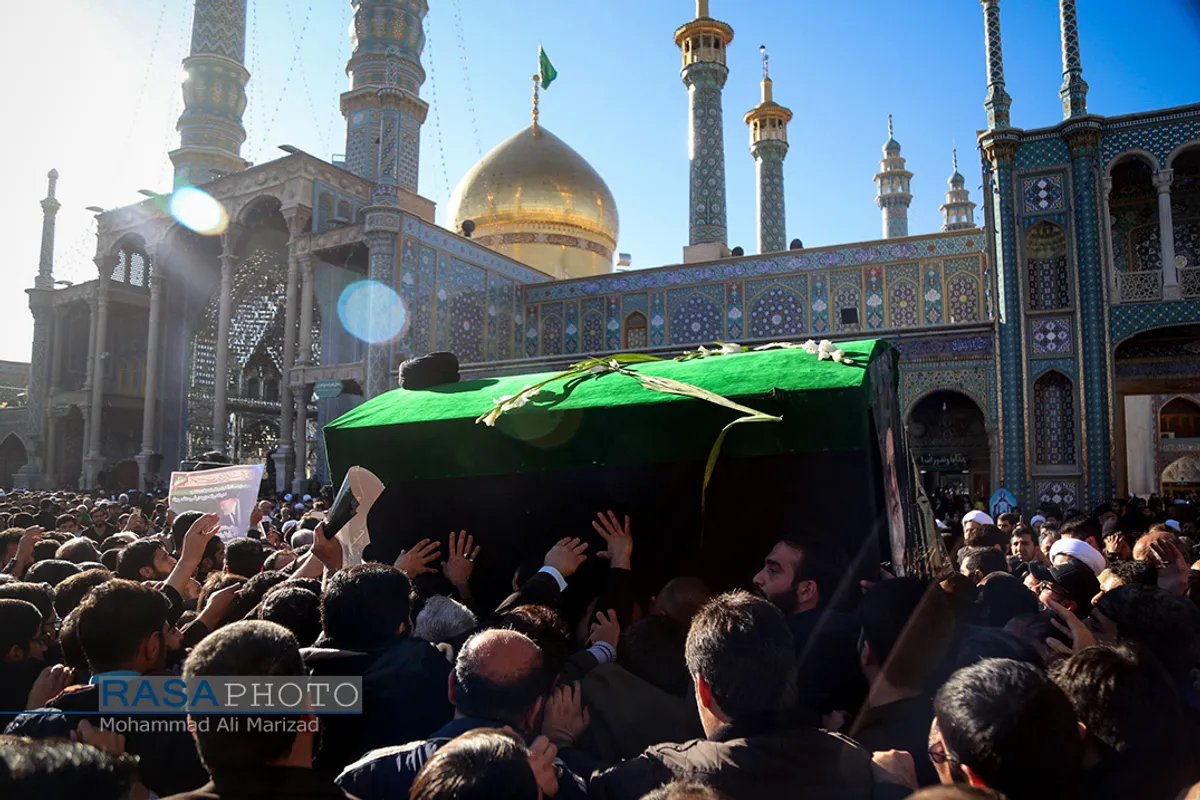 تشییع با شکوه مرحوم آیت الله هاشمی شاهرودی در قم