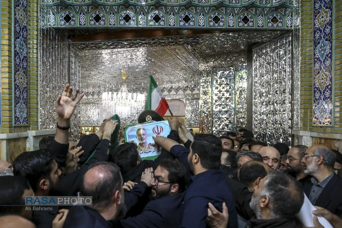 تشییع سپهبد شهید سید عبدالرحیم موسوی در قم