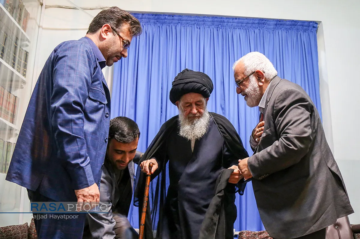 دیدار سید مرتضی بختیاری رئیس جدید کمیته امدادامام خمینی (ره) با مراجع تقلید