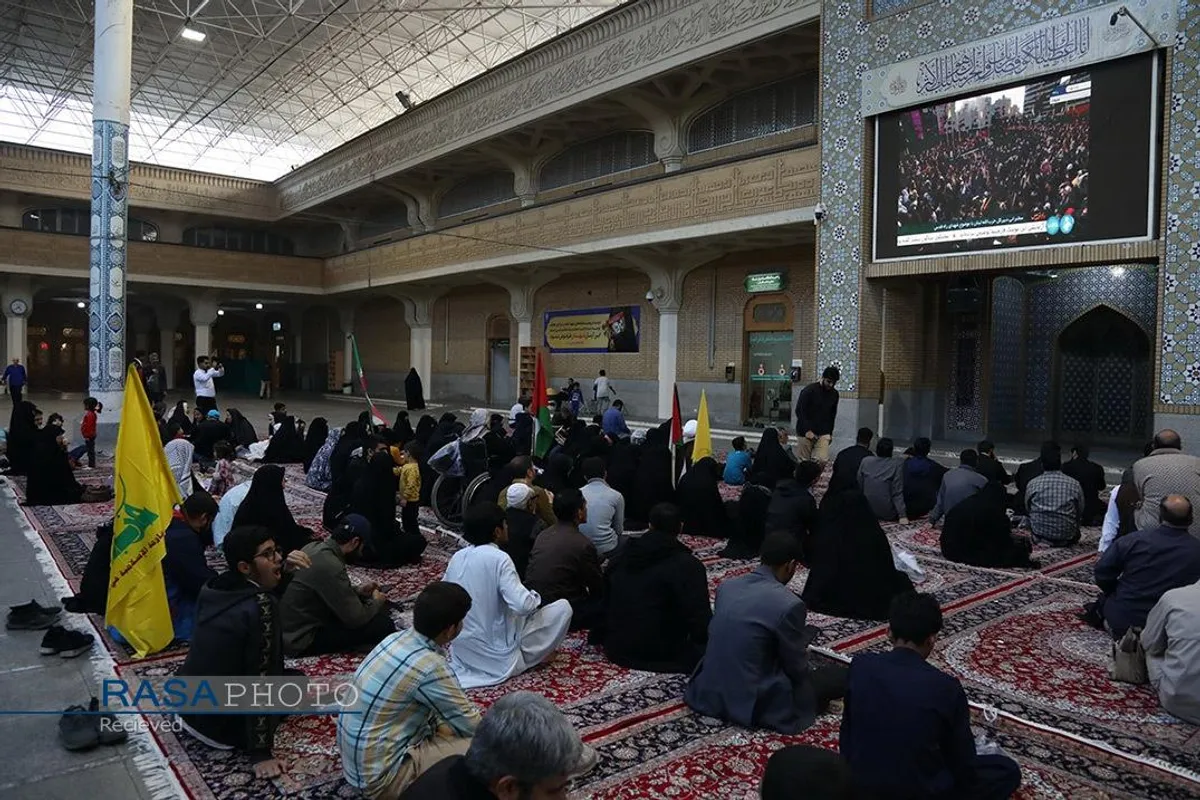 پخش سخنرانی سید حسن نصرالله در حرم حضرت معصومه (س)