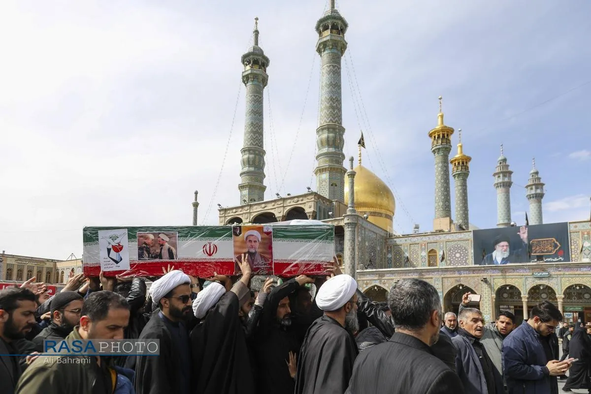 مراسم تشییع پیکر شهید حجت الاسلام محسن مهدوی کلاته