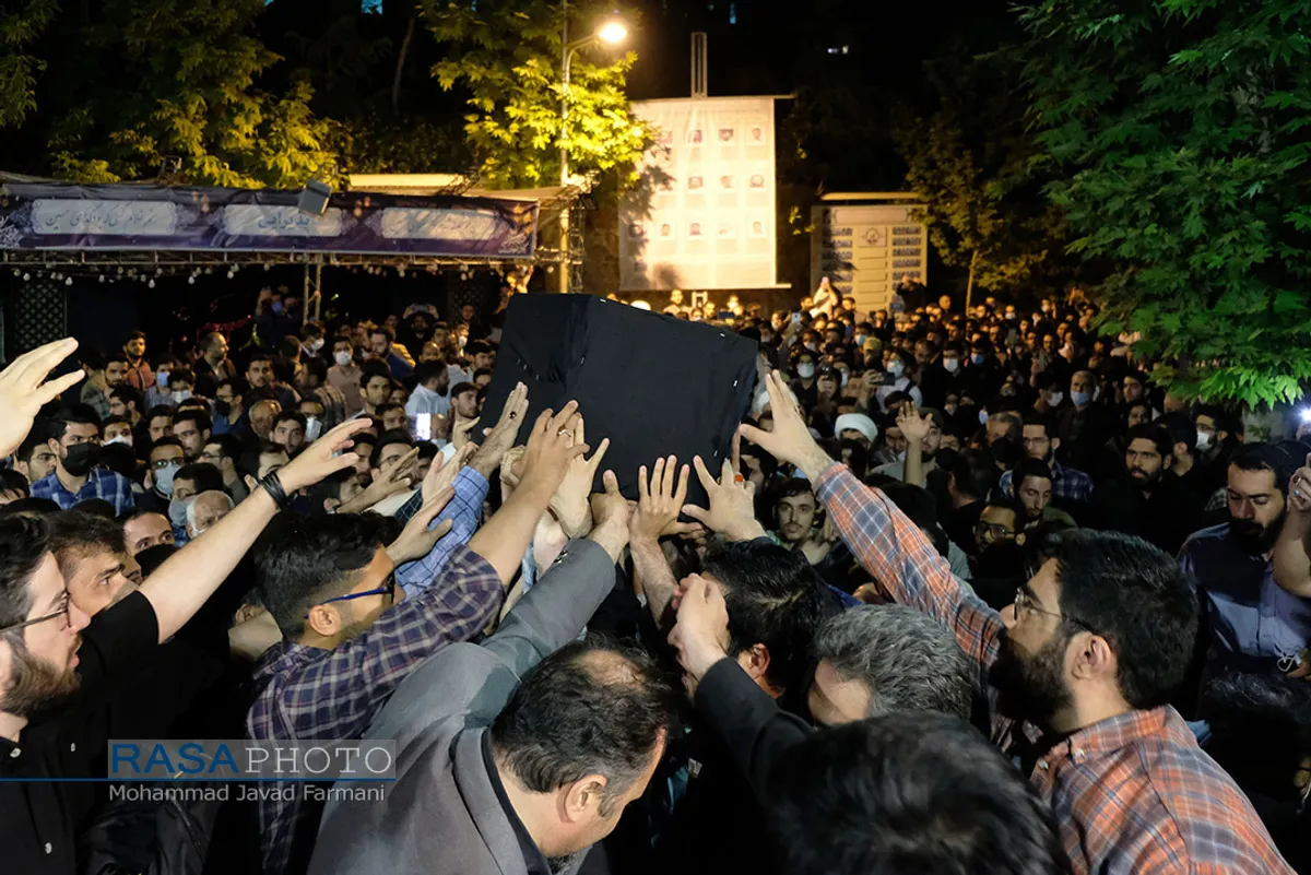 مراسم وداع با پیکر آیت الله فاطمی&zwnj;نیا در تهران